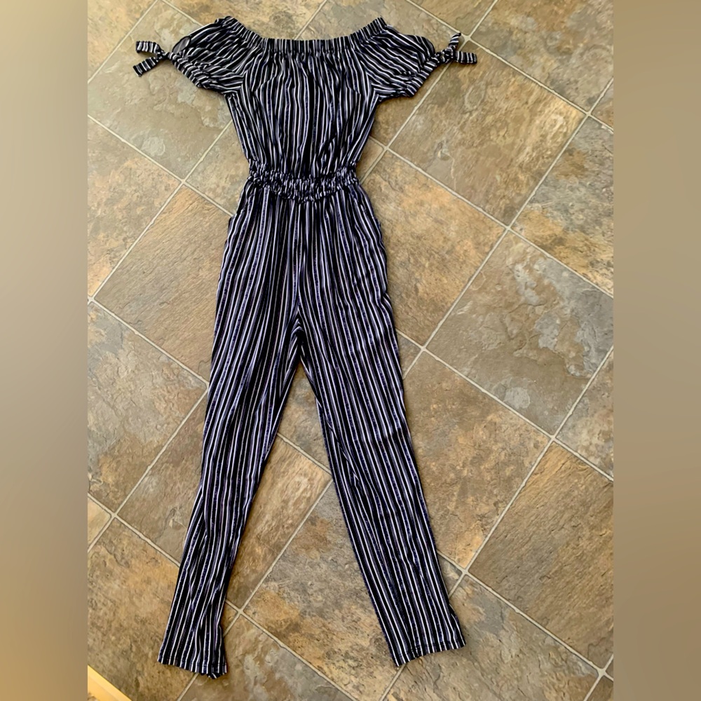 Black and white jumpsuit